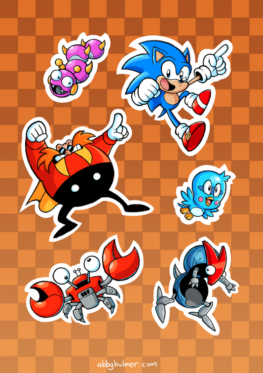 Sonic 1 Stickers