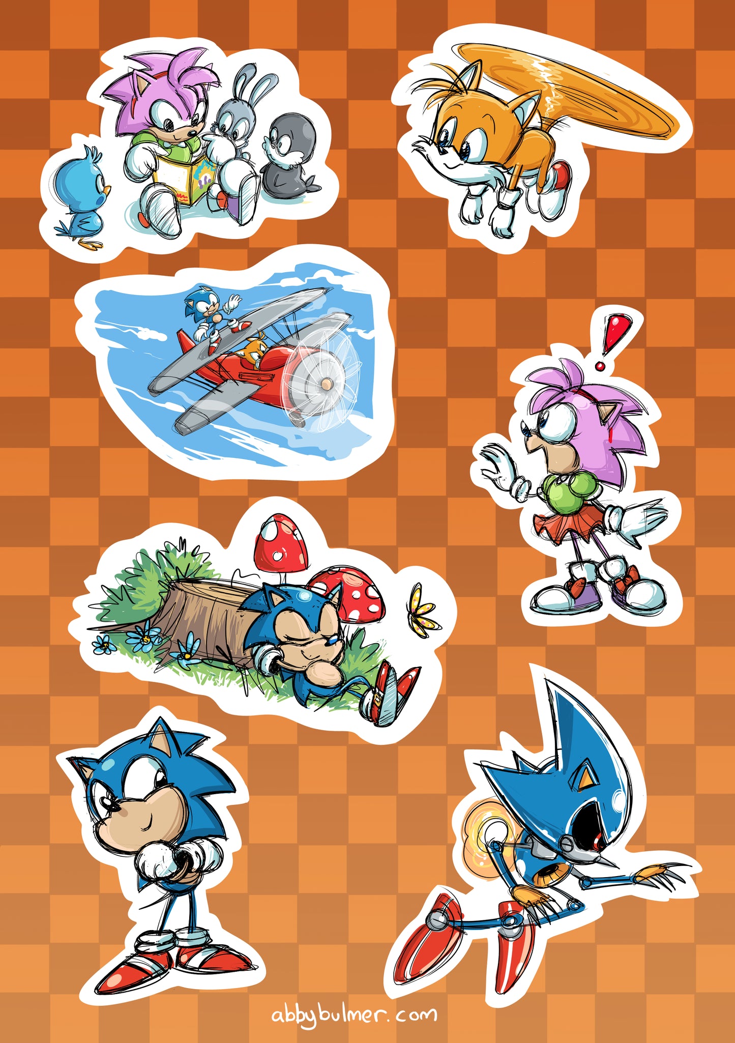 Sonic Sticker Sheet 2